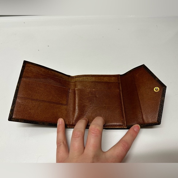 Louis Vuitton Monogram Double Snap Envelope Wallet Coin Cash Card Holder COA - Picture 5 of 8